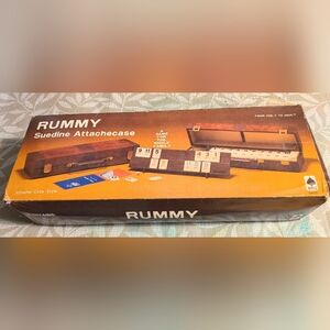 Rummy Game Set with Burgundy Case